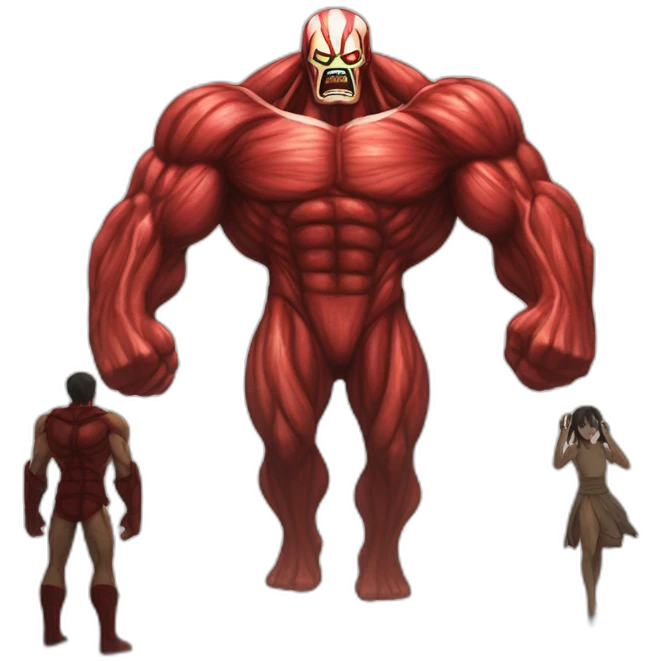 colossal titan vs livai emoji