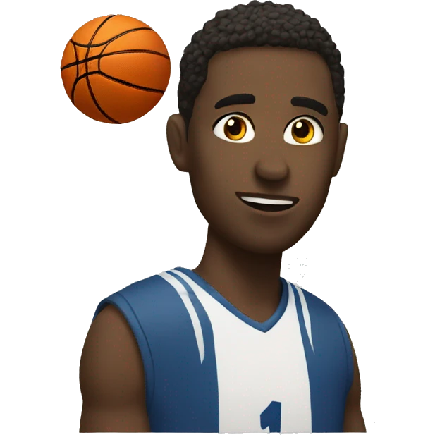Watching boyfriend playing basketball emoji