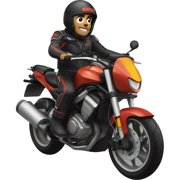 Rauw Alejandro en moto emoji