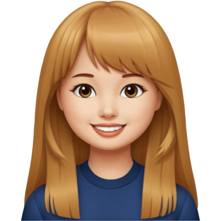 Debby Ryan (long hair with straight bangs) emoji