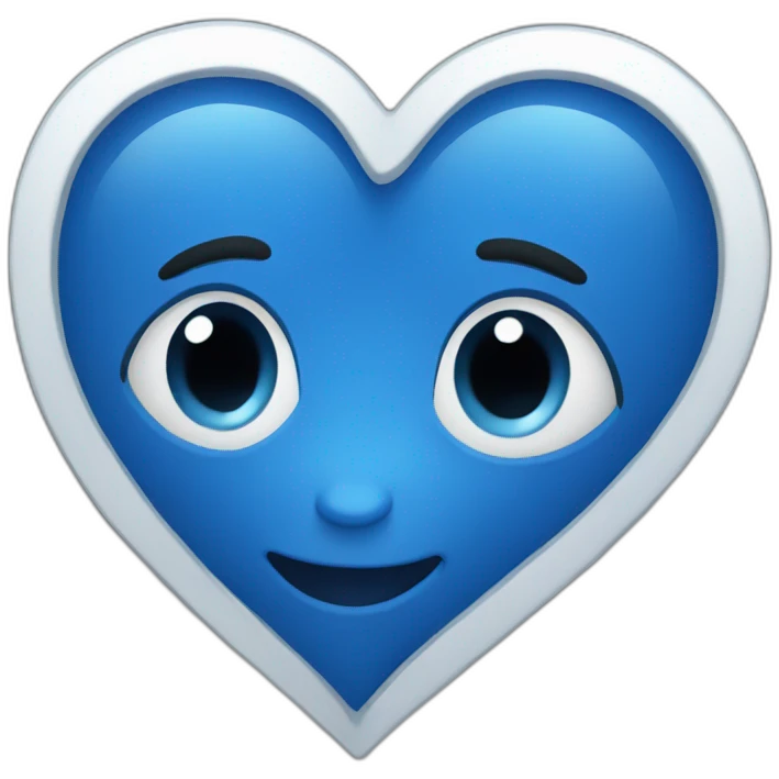 blue heart emoji