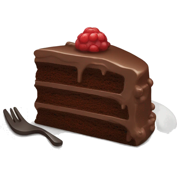 chocolate cake emoji