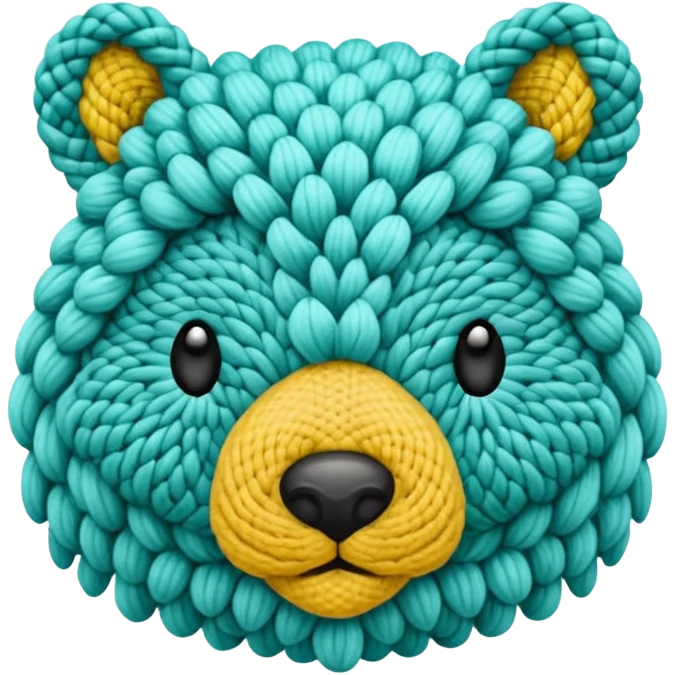 animal knitting emoji