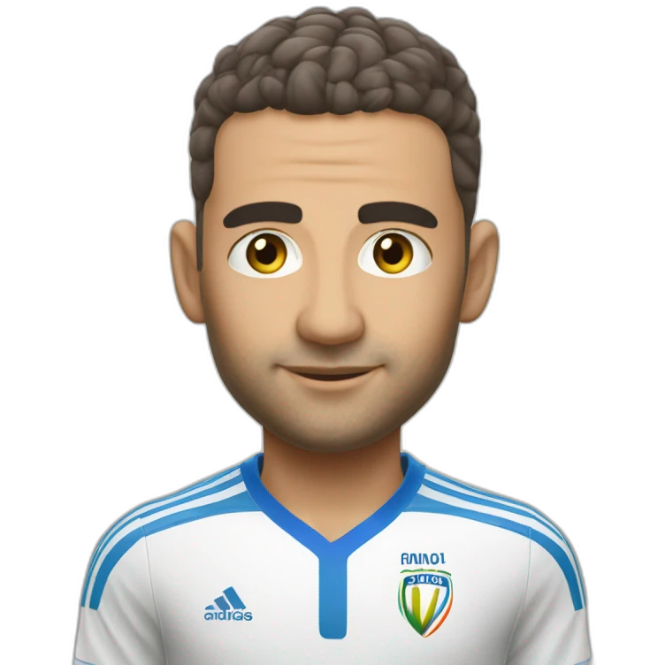 Zinedine Zidan caresse la coupe du monde emoji