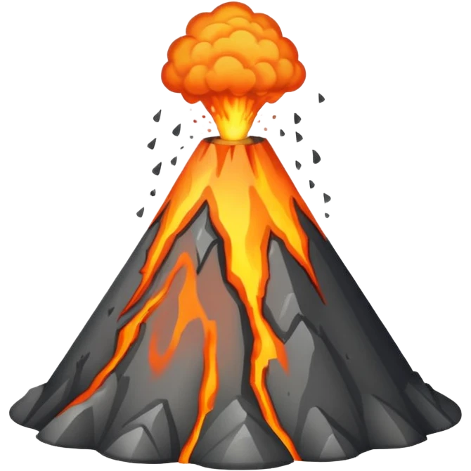 neutral Volcano emoji