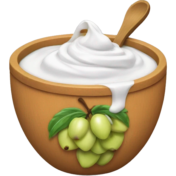 Fruit yoghurt bowl emoji