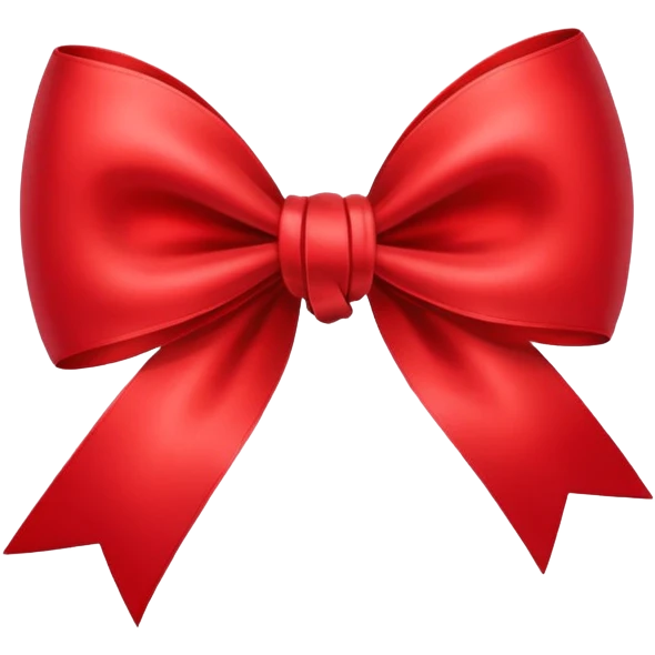 Bow with a heart emoji