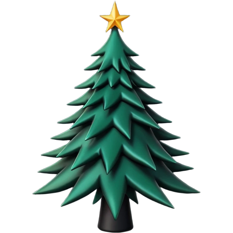 goth christmas tree emoji