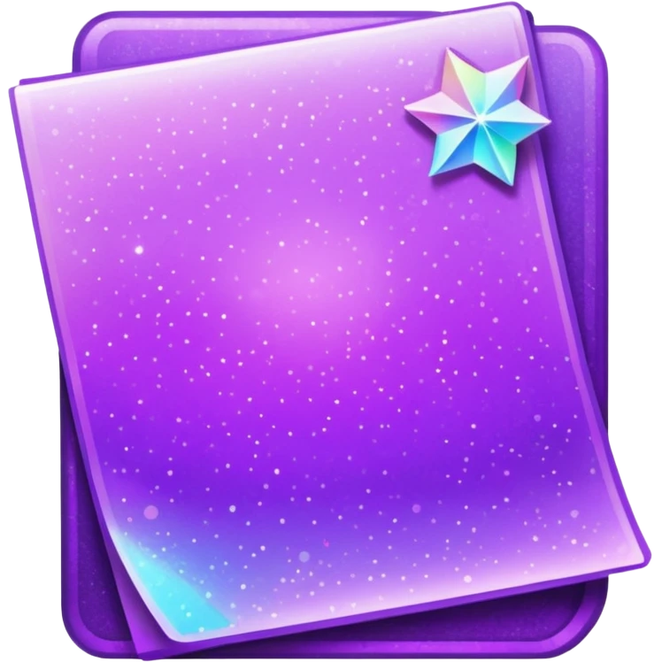 glitter purple documento nacional emoji