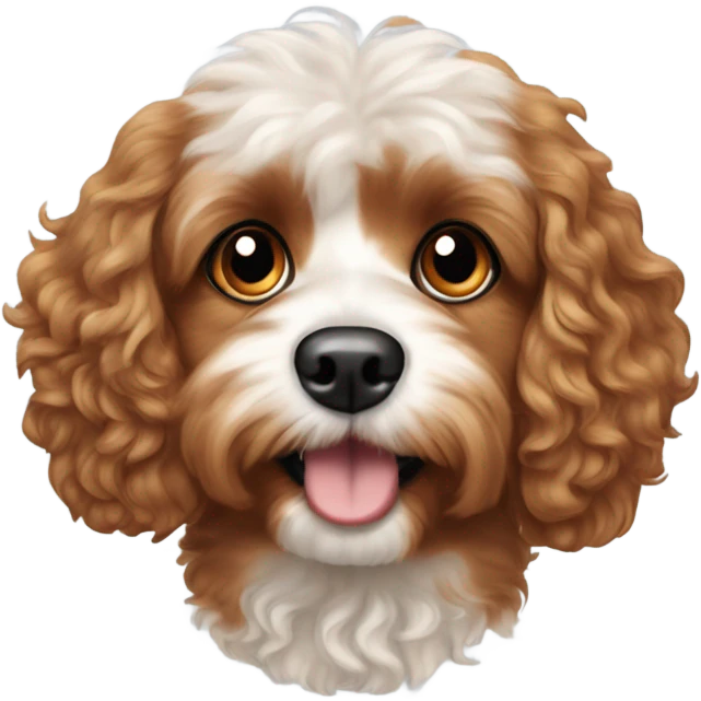 Cavapoo dog emoji