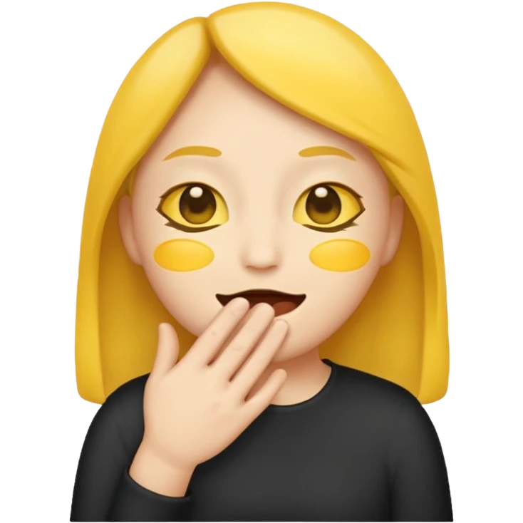 Make a classic emoij that tells you to shut up emoji