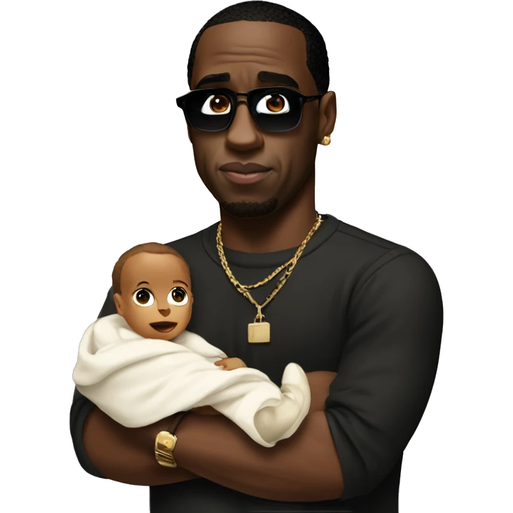 P. Diddy holding a baby emoji
