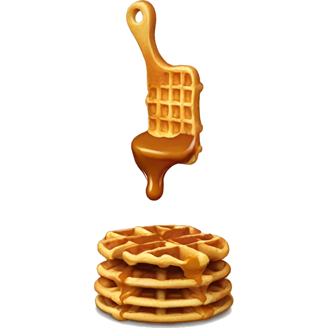 Caramel waffles  emoji
