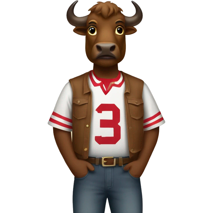 Buffalo wearing Indiana Hoosier shirt  emoji