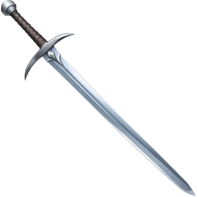 large steel sword with broad blade emoji