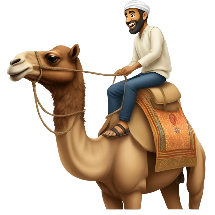 Mohammed Salas on a camel emoji