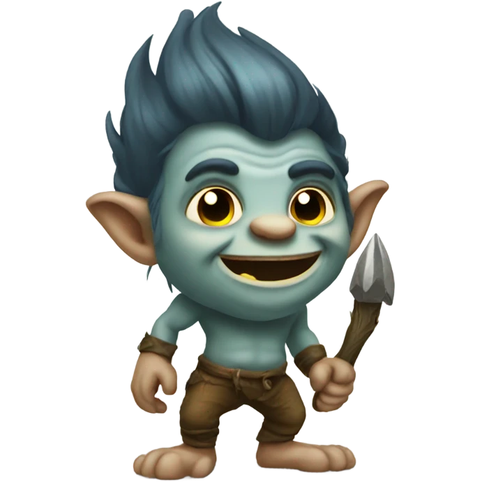 shiny troll emoji