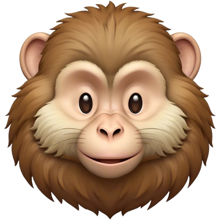 Beautiful and Majestic Cheeky Macaque Portrait Emoji, Head resting in a relaxed, contented smirk with eyes half-closed in a dreamy, playful slumber, showcasing soft, gently ruffled fur and a compact, agile build, Simplified yet exquisitely endearing features, highly detailed, glowing with a soft, radiant light, high shine, serene yet mischievous, stylized with an air of refined playful charm, soft glowing outline, capturing the essence of a beautiful and majestic macaque that embodies both cheeky humor and gentle elegance! emoji