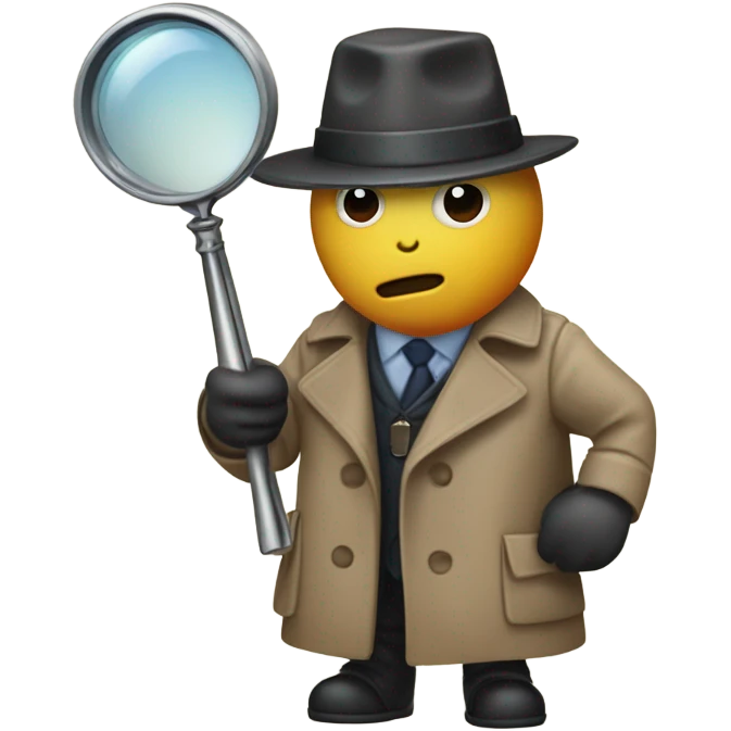 Detective balloon animal emoji
