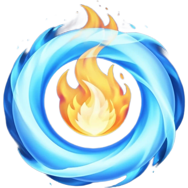 blue fire emoji