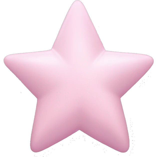 pastel pink star emoji