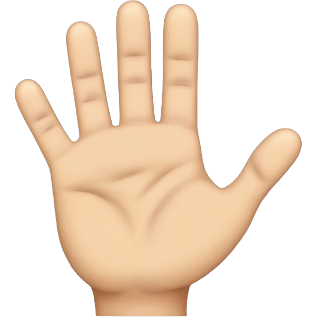 six fingered hand emoji