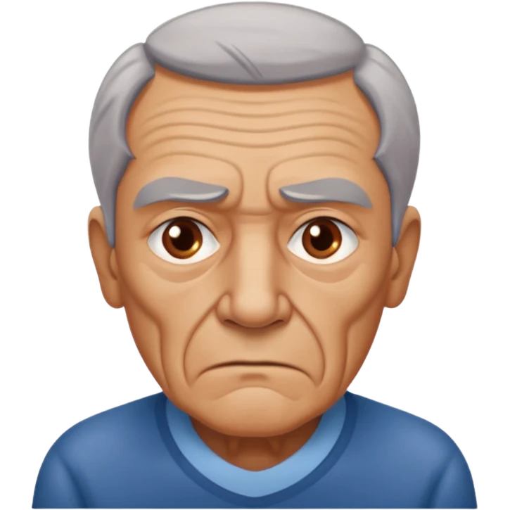 abuelo de pueblo serio y desconfiado. estilopaco martinez soria emoji