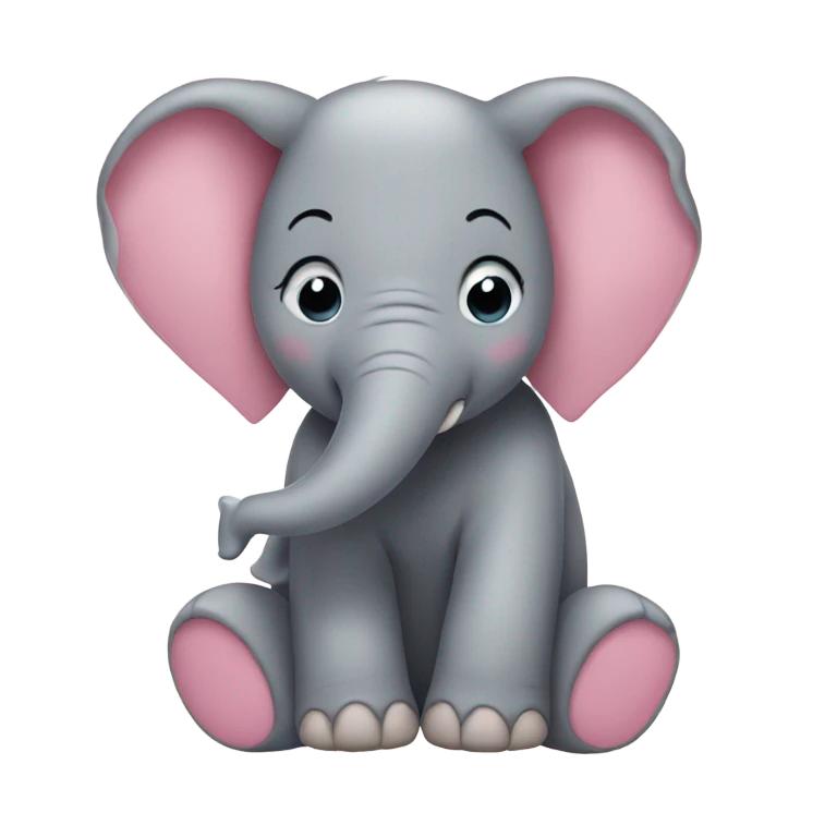 elephant in love emoji
