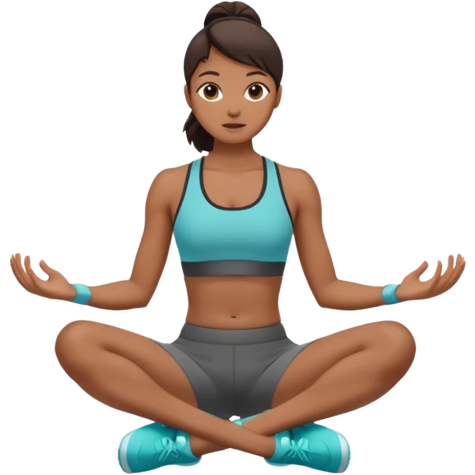 female doing sit ups emoji