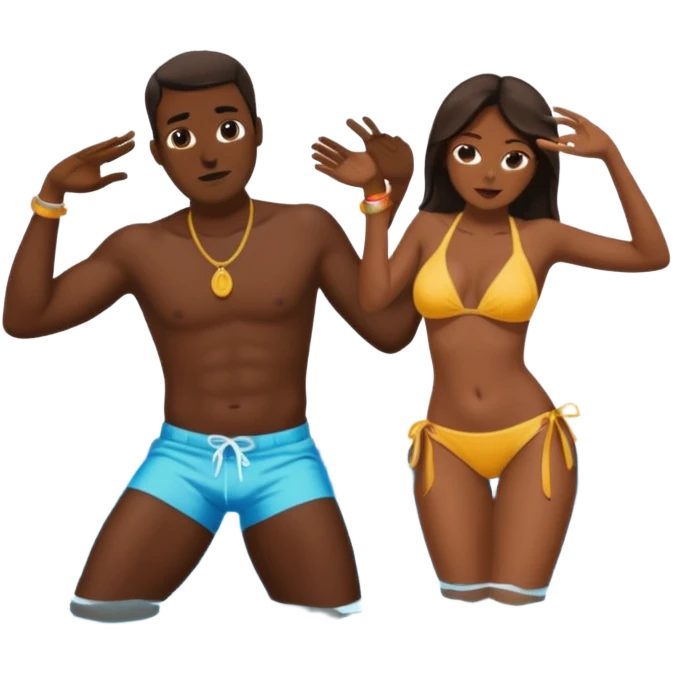 on est au Sénégal un monsieur qui fait une pub de contrefaçon pour sa femme 👩🏾 Ki Twerk à la piscine emoji