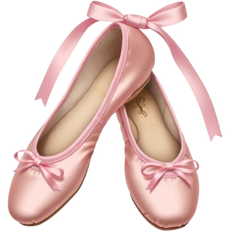 Pink ballet point shoes emoji