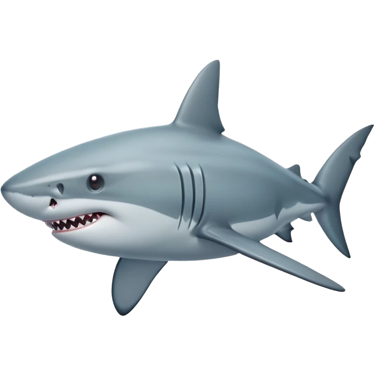 Realistic full bodied Shark emoji