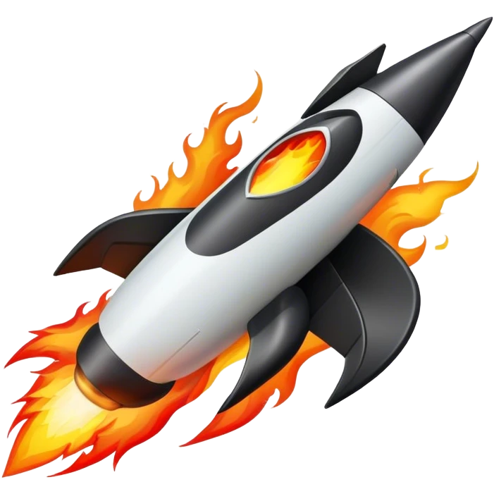 jesus driving fine black rocket with fire color france emoji