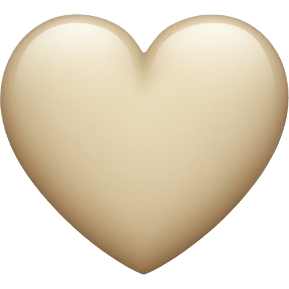cuore beige emoji