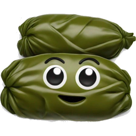 Greek dolma on plate emoji