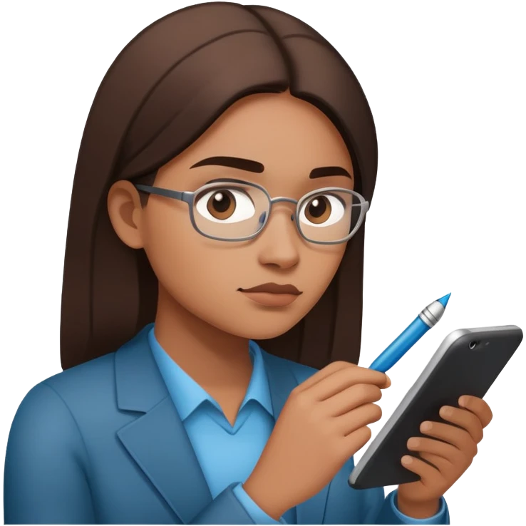 a person writing a linkedin post emoji