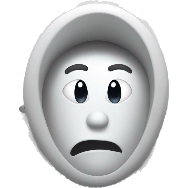 Goofy Head inside of a toilet  emoji