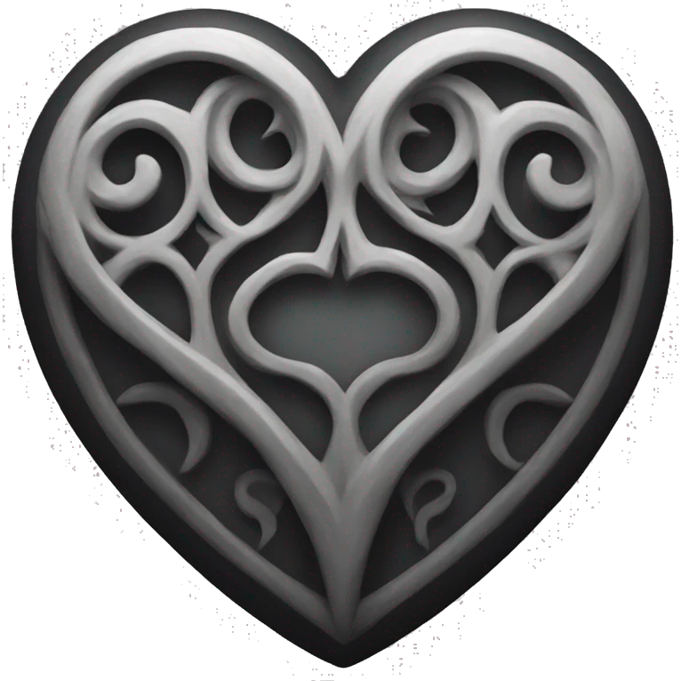 Gothic heart  emoji
