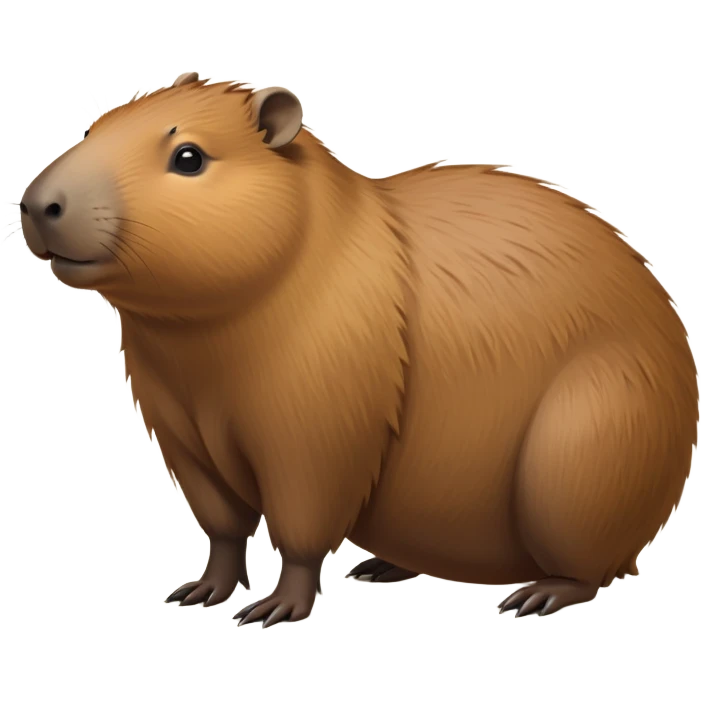 cinematic-capybara-realistic-full-body-on all fours-emoji,-plump-and-relaxed-body-soaking-in-the-warm-sun,-short-brown-fur-slightly-ruffled,-head-tilted-dramatically,-calm-expressive-eyes-exuding-serene-wisdom,-simplified-yet-realistic-focused-features,-highly-detailed,-glowing-with-an-almost-sarcastic-glow emoji