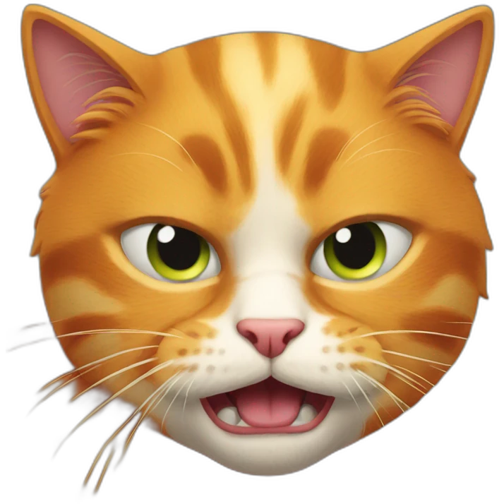 furious ginger cat emoji