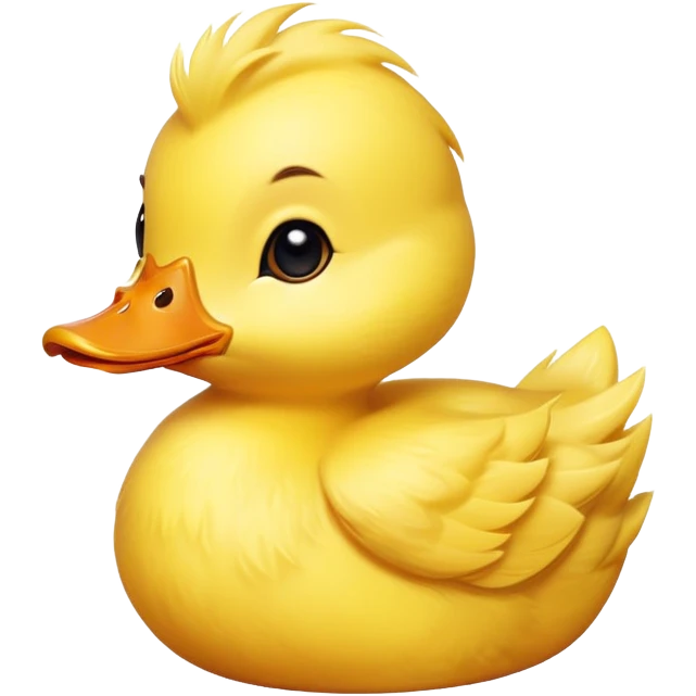 A playful and mischievous duckling emoji