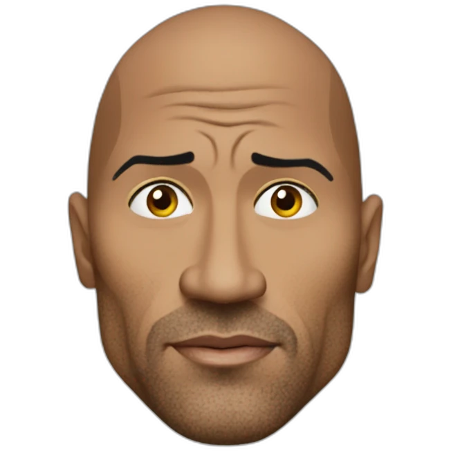 The rock dwane johnson one eye up emoji
