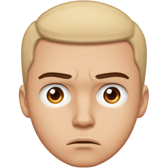 A man upset emoji