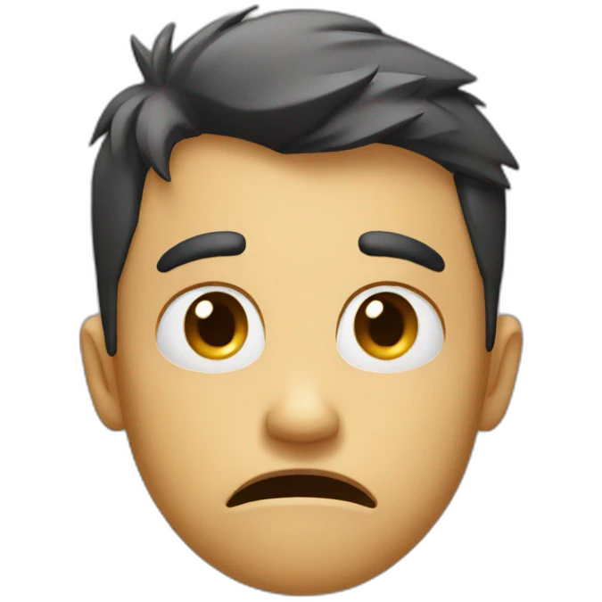 frustrated emoji