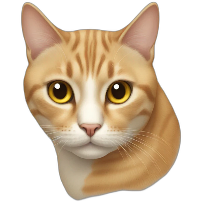 Cat with cat emoji nose emoji