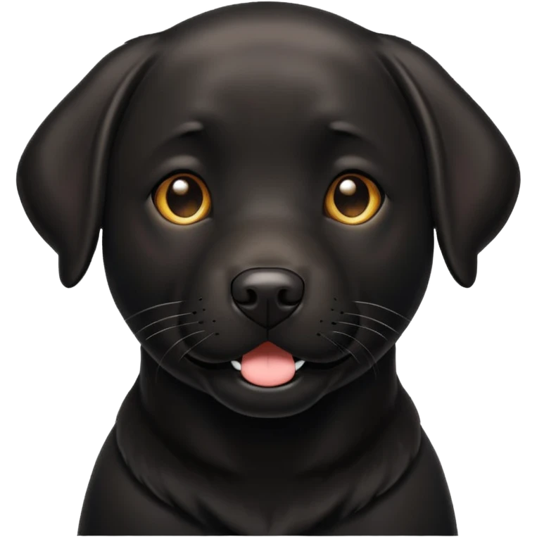 Labrador  negro emoji