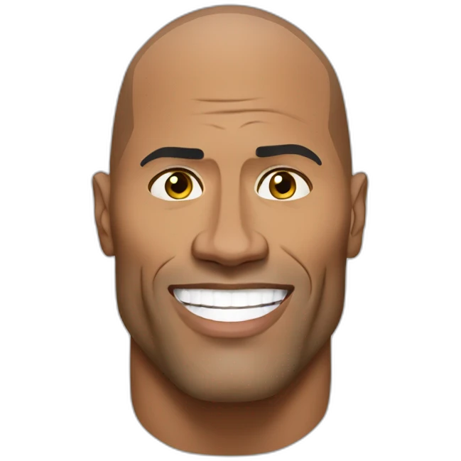 The rock dwayne johnson emoji