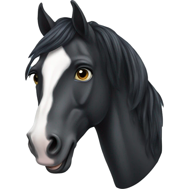 fresian horse emoji