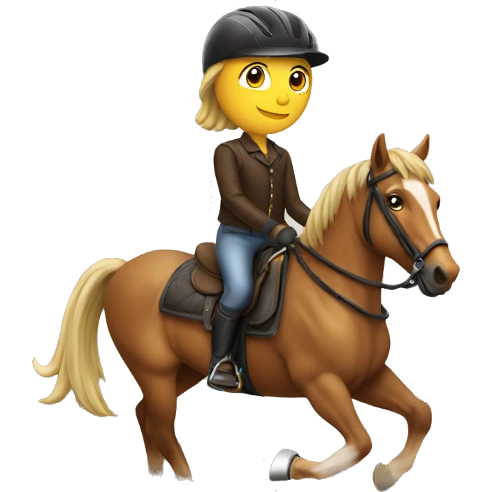 Horse with a rider emoji