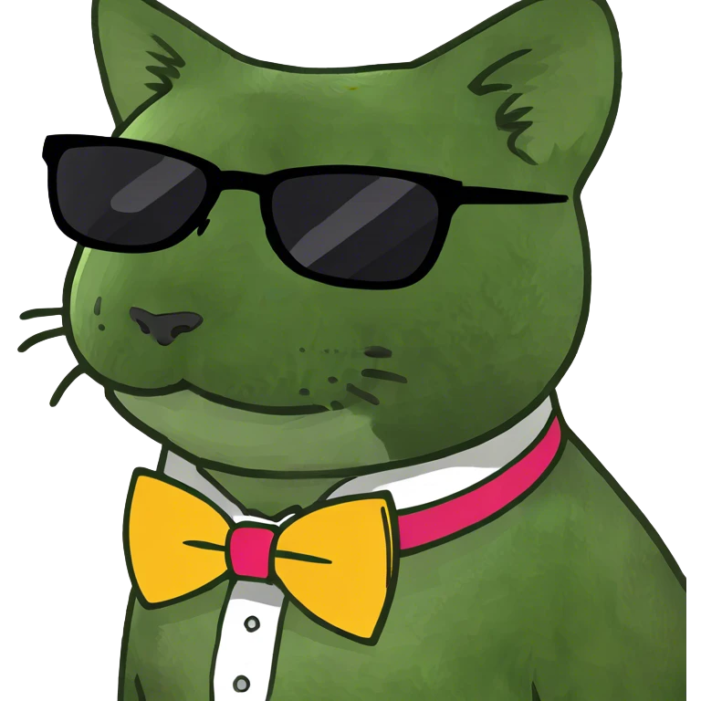 Cat with sunglasses emoji